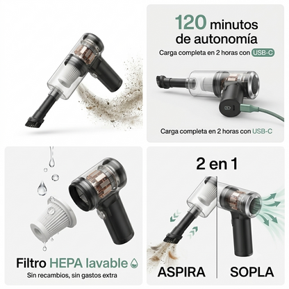 Mini Aspirador Inalámbrico Portátil