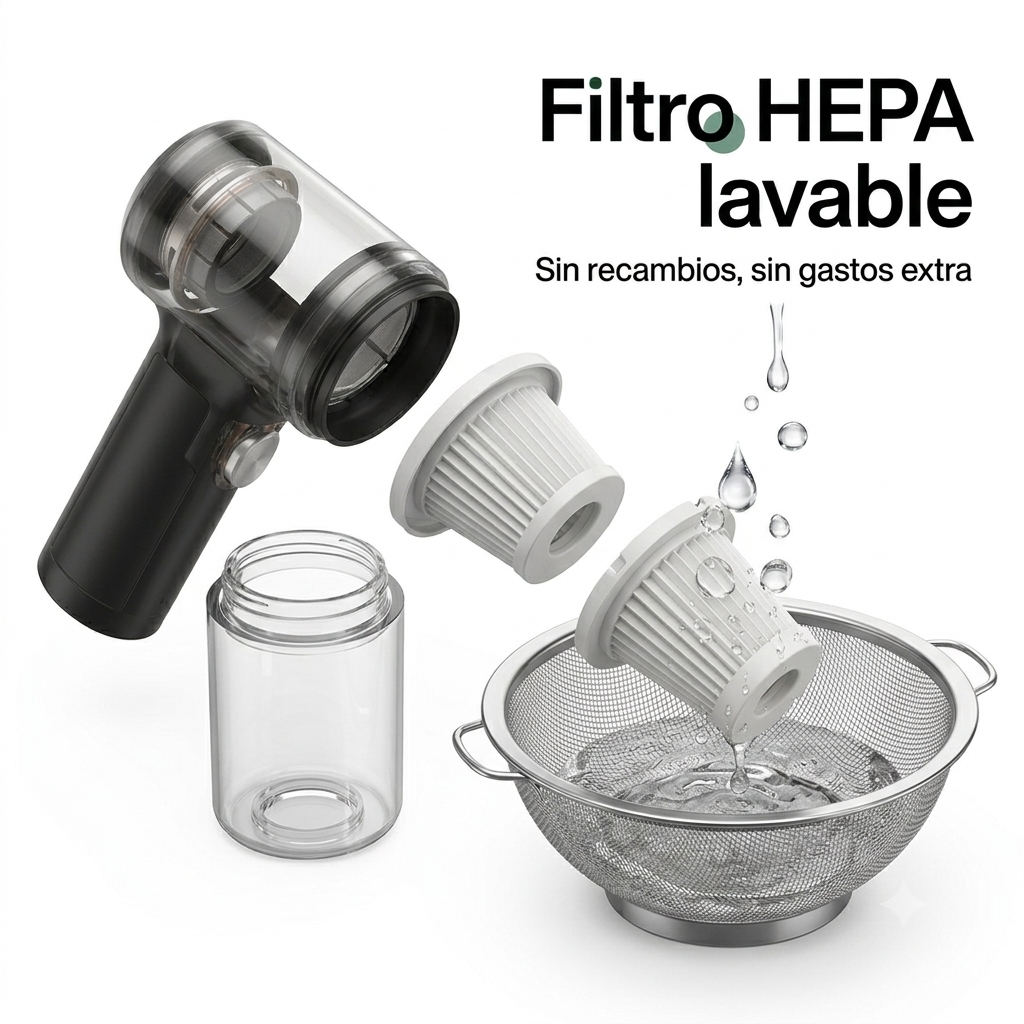 Mini Aspirador Inalámbrico Portátil